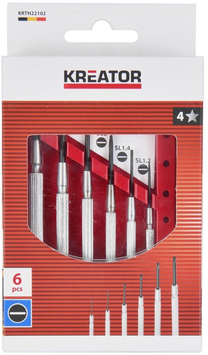 Kreator Precisieschroevendraaierset KRTH22102 - 6 stuks, SL