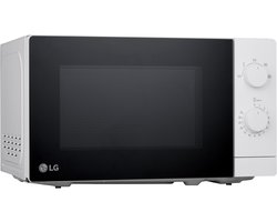 LG MS2082H magnetron 20 L met 700W vermogen voor eenvoudig opwarmen en ontdooien, draaiplateau voor gelijkmatige bereiding en compact design in wit voor elke keuken.