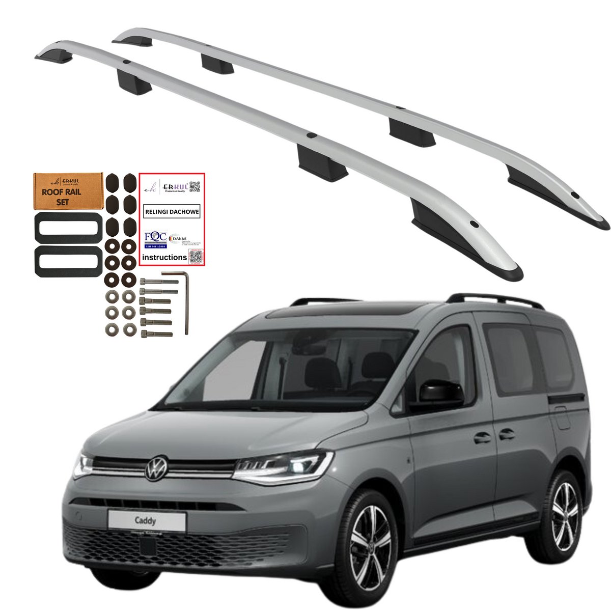 Dakrails VOLKSWAGEN CADDY FORD TRANSIT CONNECT LONG 2020- Solid