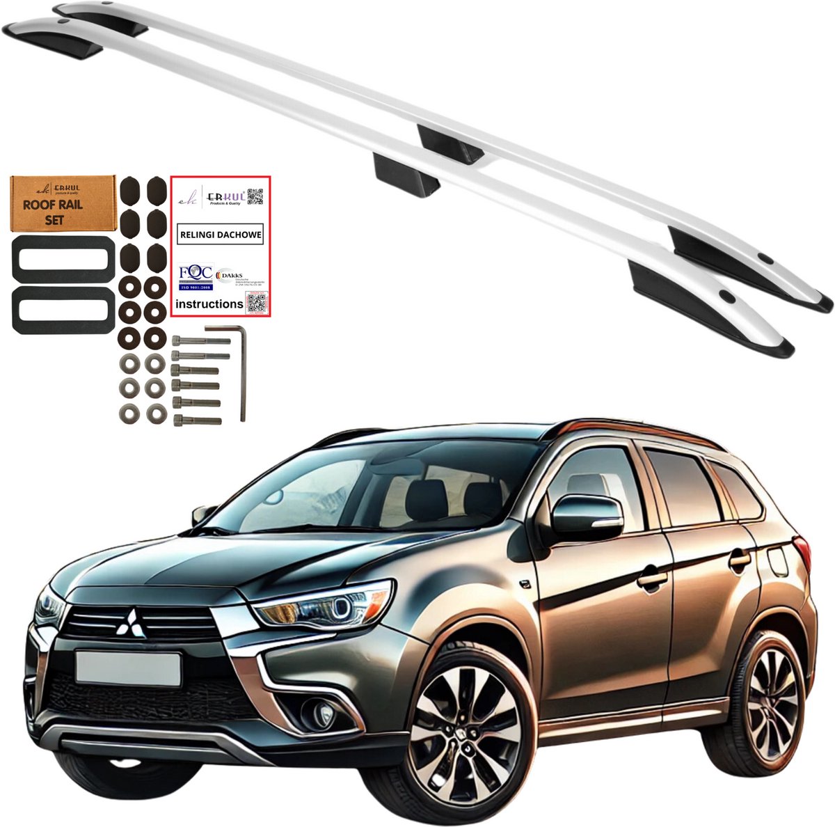 Dakrails MITSUBISHI ASX SUV 2010- Aluminium Duurzaam Massief