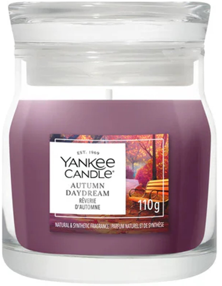 Yankee Candle Autumn Daydream Small Jar Geurkaars - tot 30 branduren Paars