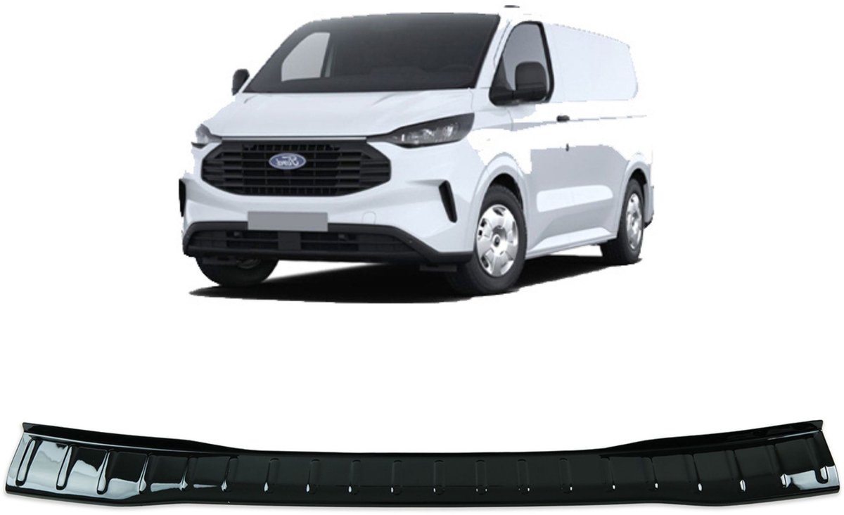 Achterbumperbeschermer glanzend zwart Ford Custom vanaf 2023 -