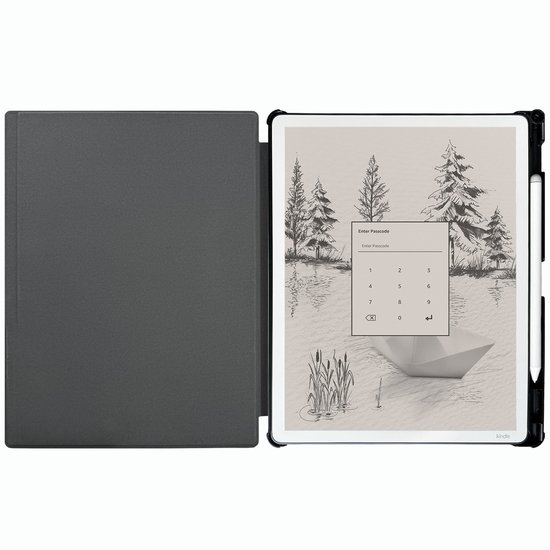 Goodline® - Hoesje geschikt voor de Amazon Kindle Scribe (11") 3rd Generation - Hard Cover / Slimfit Hoes / Sleepcover - Zwart van Goodline — afbeelding 4