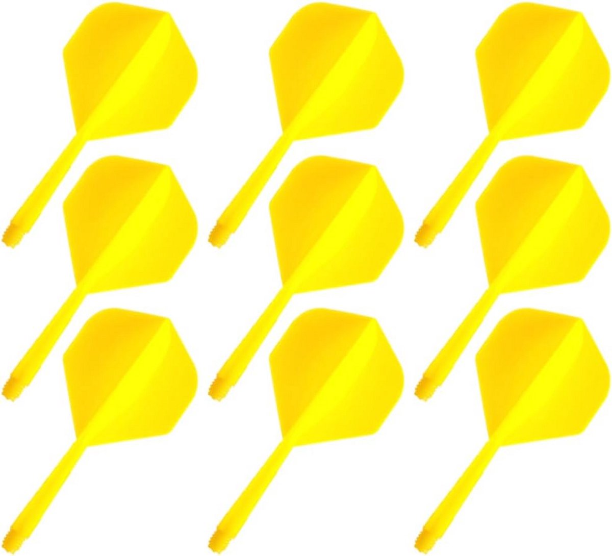 9 stuks Stabiele Kunststof Dartflights met Shafts, 75 mm Standaard Dartaccessoires