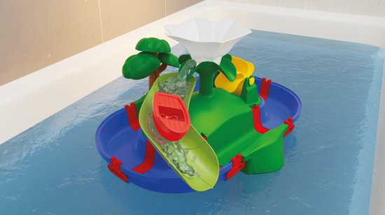 Aquaplay - Badspeelgoed - Sploshy Eiland - Waterval en waterbaan van Aquaplay — afbeelding 5