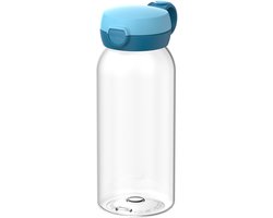 Mepal Drinkfles met flipdop Campus - 600 ml - Waterfles kinderen - Lekdicht - Hygiënische deksel - Cool blue