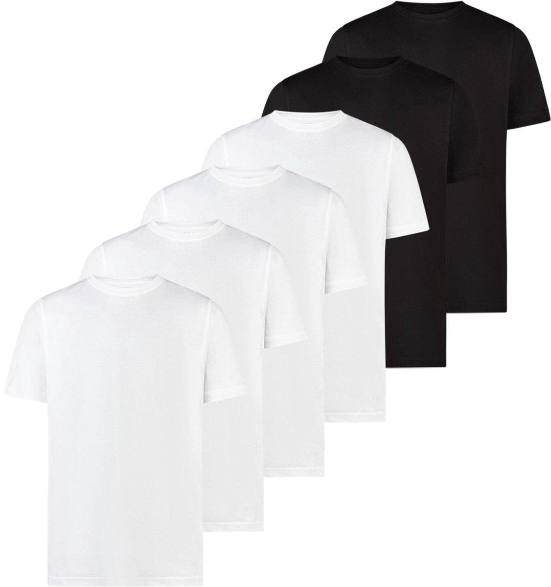 LERROS Heren t-shirt 6 pack Basic