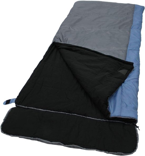 XXL Slaapzak voor Kamperen -7°C Dekenslaapzak 230x100 cm Katoenen Binnenvoering Blauwgrijs van Gonex — afbeelding 2