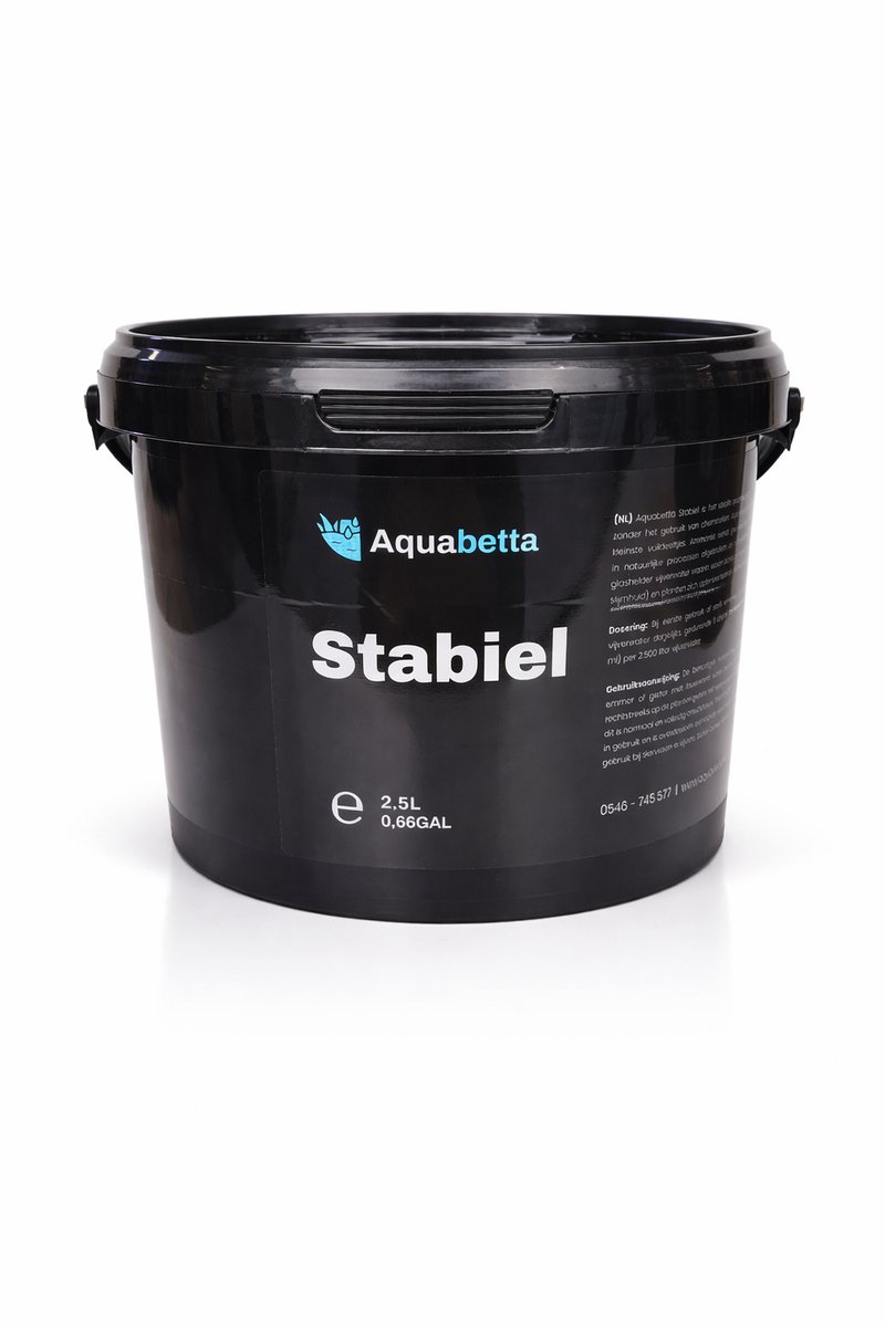 Aquabetta Stabiel 2,5L - Vijveronderhoud - Voor een glasheldere vijver - Zonder gebruik van chemicaliën - Zorgt voor gezondere vissen