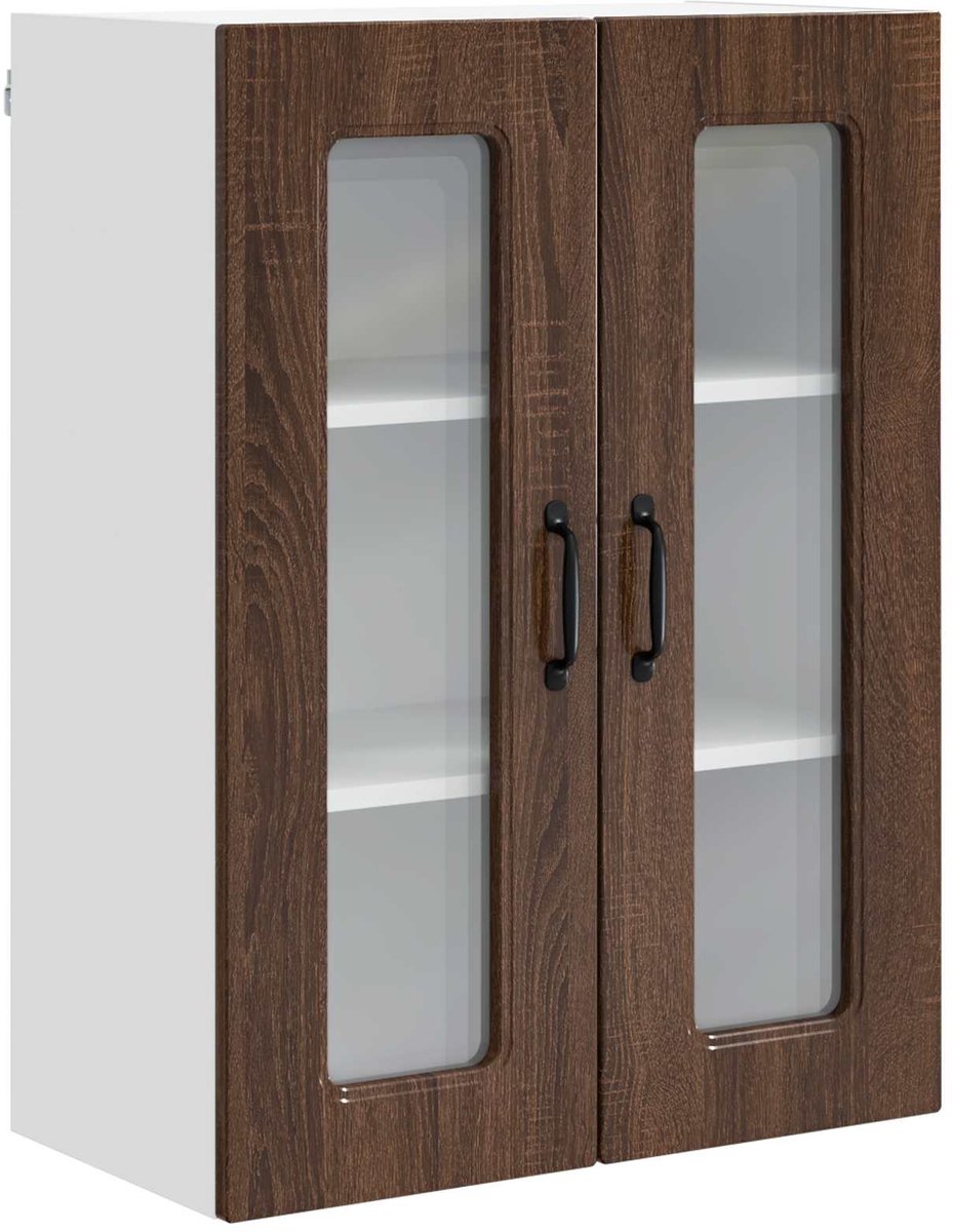 vidaXL - Vaatwasserpaneel - Kalmar - Bruin - Eiken - 60 - x - 31 - x - 80 - cm