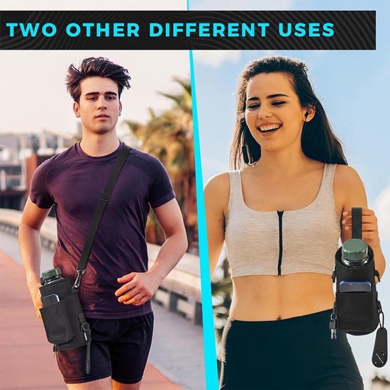 Magnetische Sporttas met Ingebouwde Magneten Bidonhouder en Telefoonvakjes Gymtas Organizer voor Sportaccessoires en Drinkfles — afbeelding 3