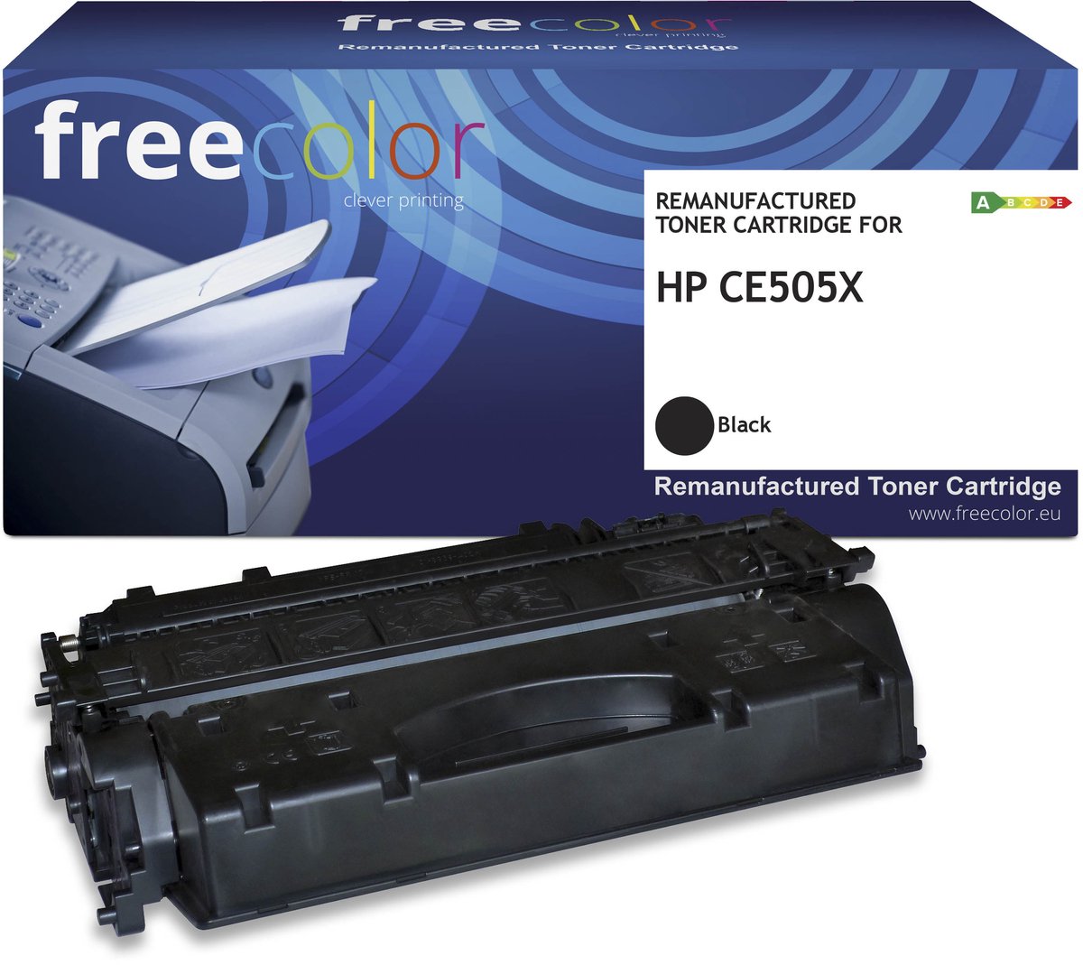 Freecolor - Vervangt HP 05X (CE505X) Toner - Zwart - 13.000 pagina's - Compatible