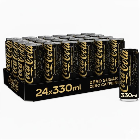 Coca Cola Zero Sugar Zero Caffeine Blik (24×33 cl)