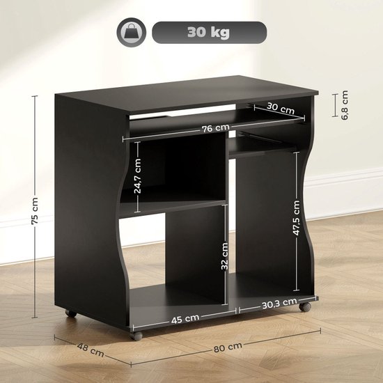 Comput Bureau – Computertafel – Werkplek Tafel – Bureau Met ...