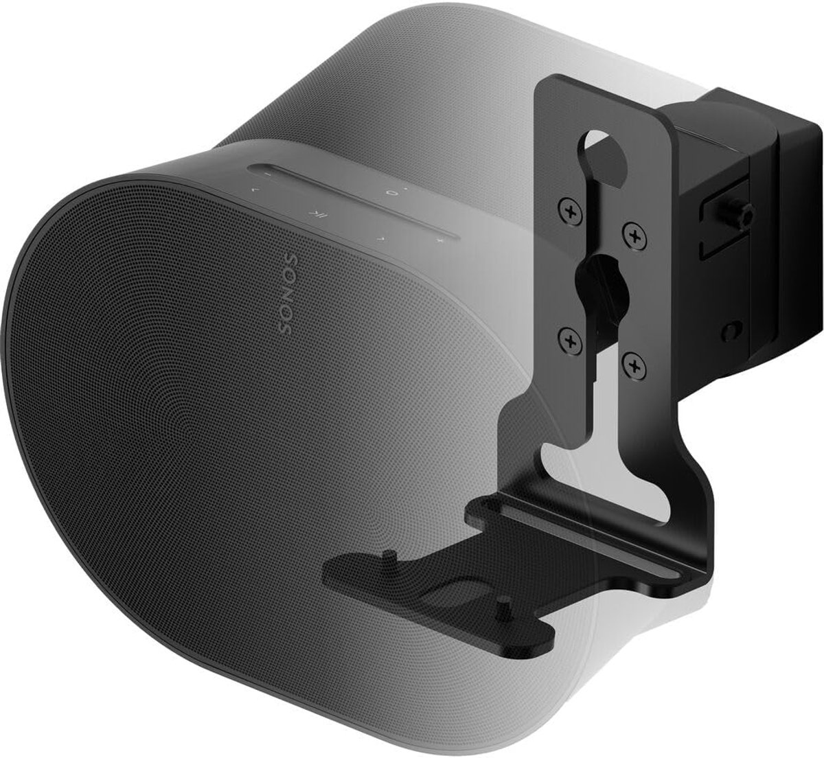 Universele Zwenkbare en Kantelbare Muurbeugel voor Sonos ERA 300 - Zwart