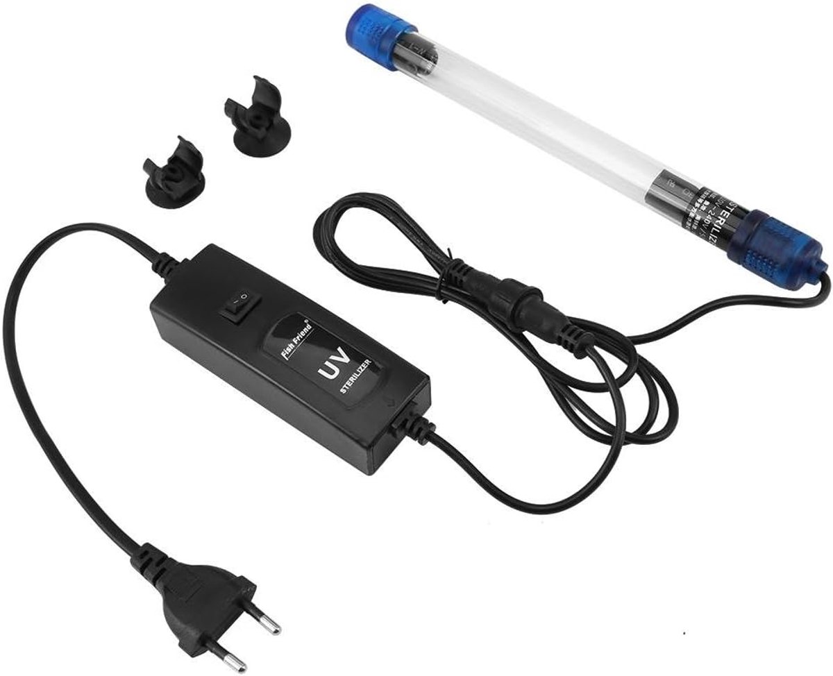 UV-sterilisator 13W voor aquarium en vijver - Dompelbare UV-lamp - Algenvernietiger - Waterdicht - Reiniging aquaria en vijvers - Vispot - Aquariumdecoratie