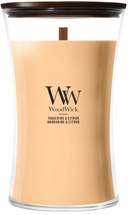 WoodWick Hourglass - Tangerine & Citron - Large Geurkaars - 130 branduren