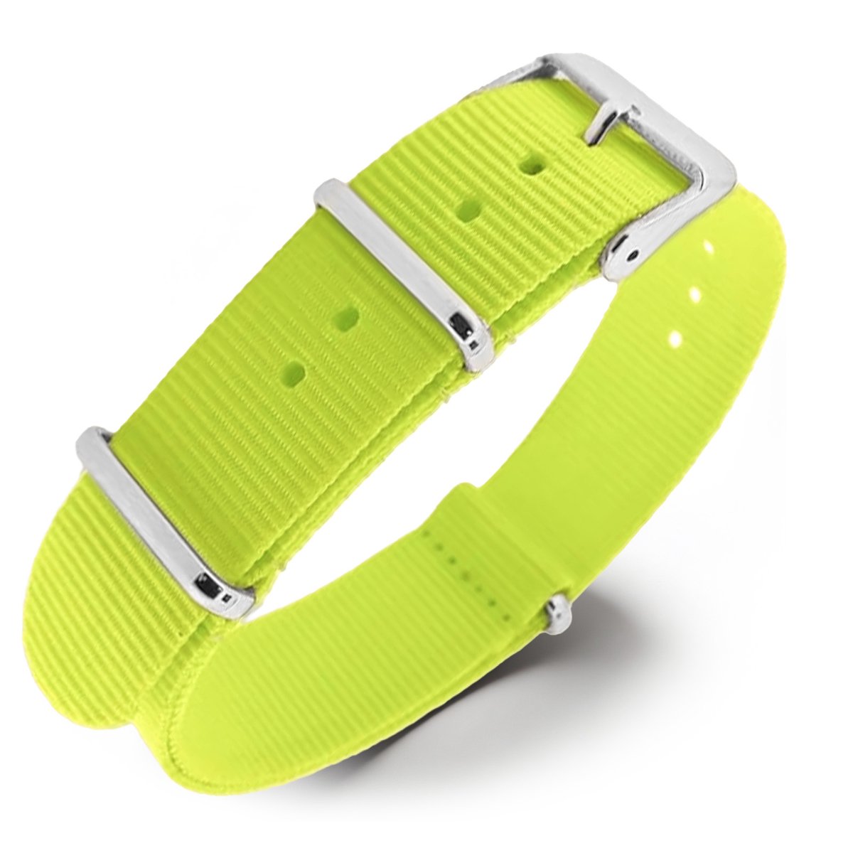 NATO Horlogeband G10 Military Nylon Strap - Fluo Geel 22mm