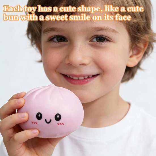 Stressverlichtend Speelgoed - 2 Stuks - Giant Squishy Dumpling Squishy - Fidget Squishy - Fidget Toys - Schattige Stressbal - Zachte, Veerkrachtige Stressbal - Anti-Stress Knijpspeelgoed - Voor Volwassenen En Kinderen - Twee Stijlen - Goud, Kleurrijk