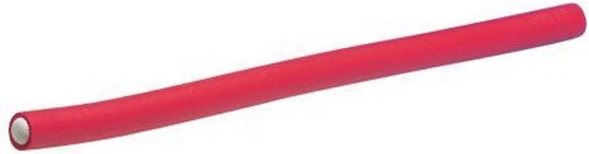 Flexibele Haarrollers Set van 6 - Lange Wikkels 17x254 mm - Oranje