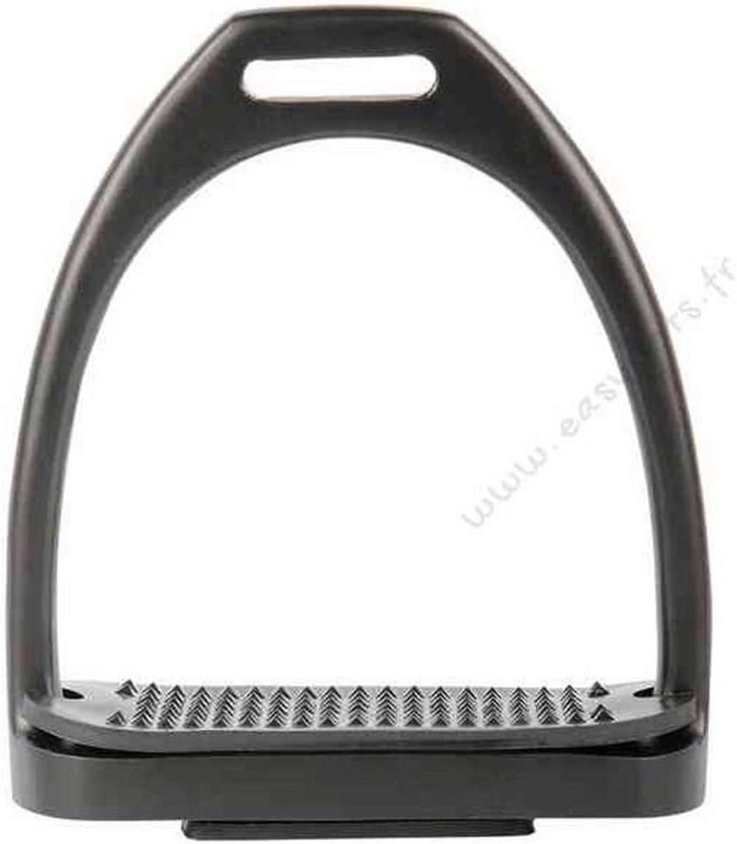Aluminium Stijgbeugels voor Paardrijden - Zwart, 12cm