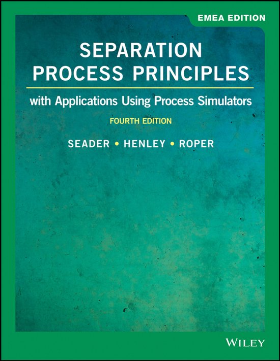 Separation Process Principles - cover