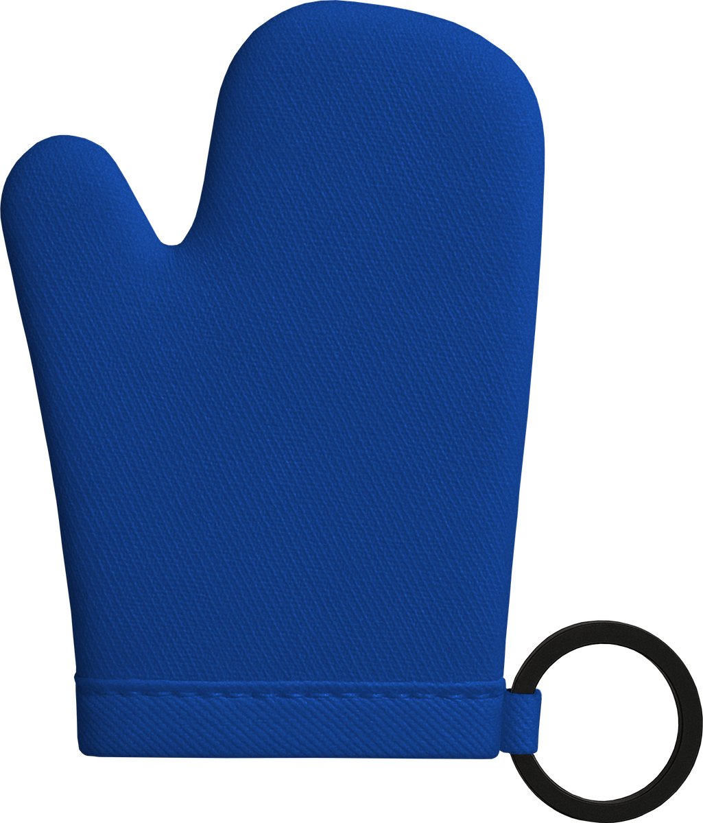 Sleutelhanger mini-ovenwant, set van 10 | Loopi | Kobalt blauw