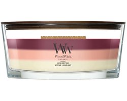 WoodWick Hearthwick - Trilogy Lush Nectar - Ellipse Geurkaars - 50 branduren
