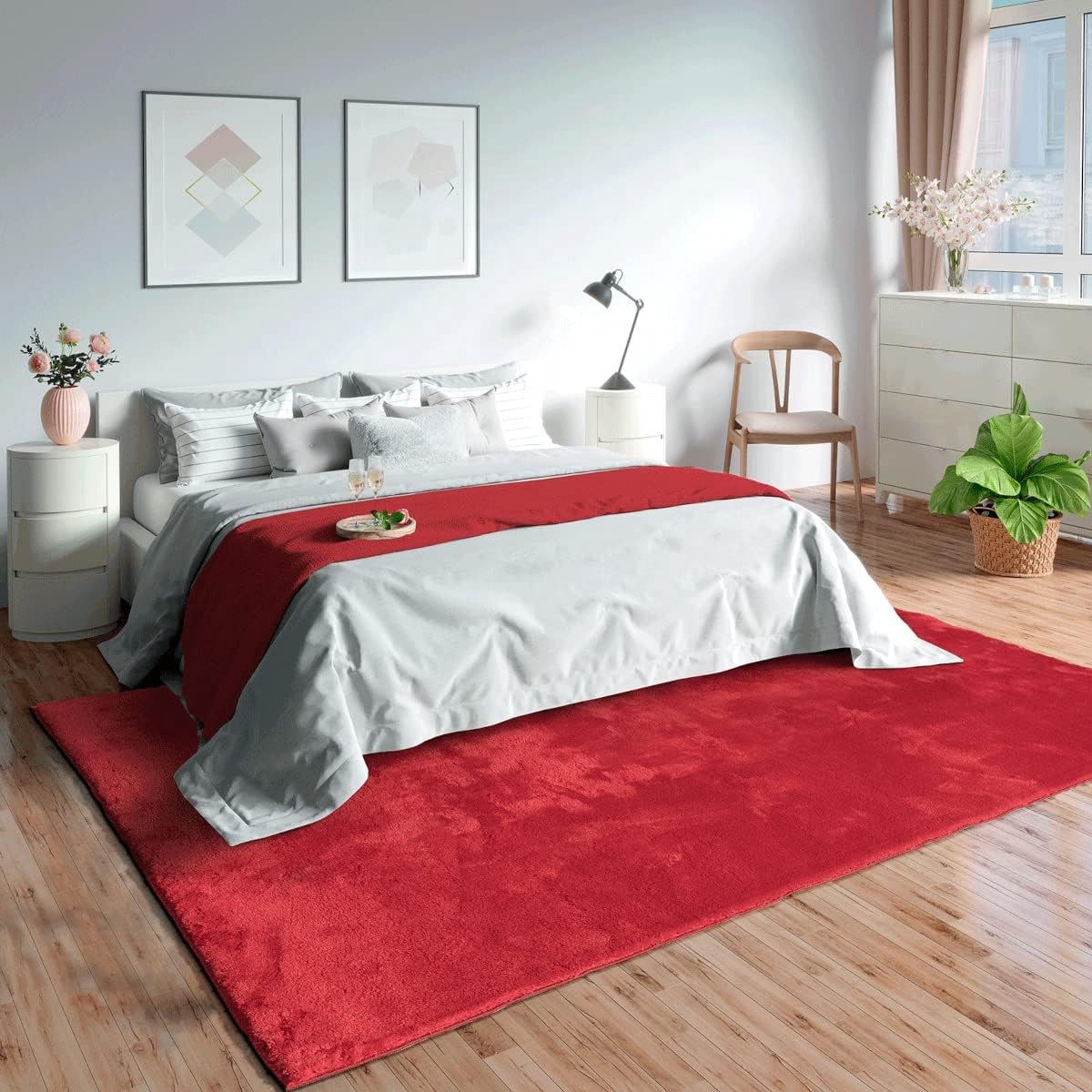 Zacht & Wasbaar Laagpolig Vloerkleed 80x150 cm - Antislip - Geschikt voor Vloerverwarming