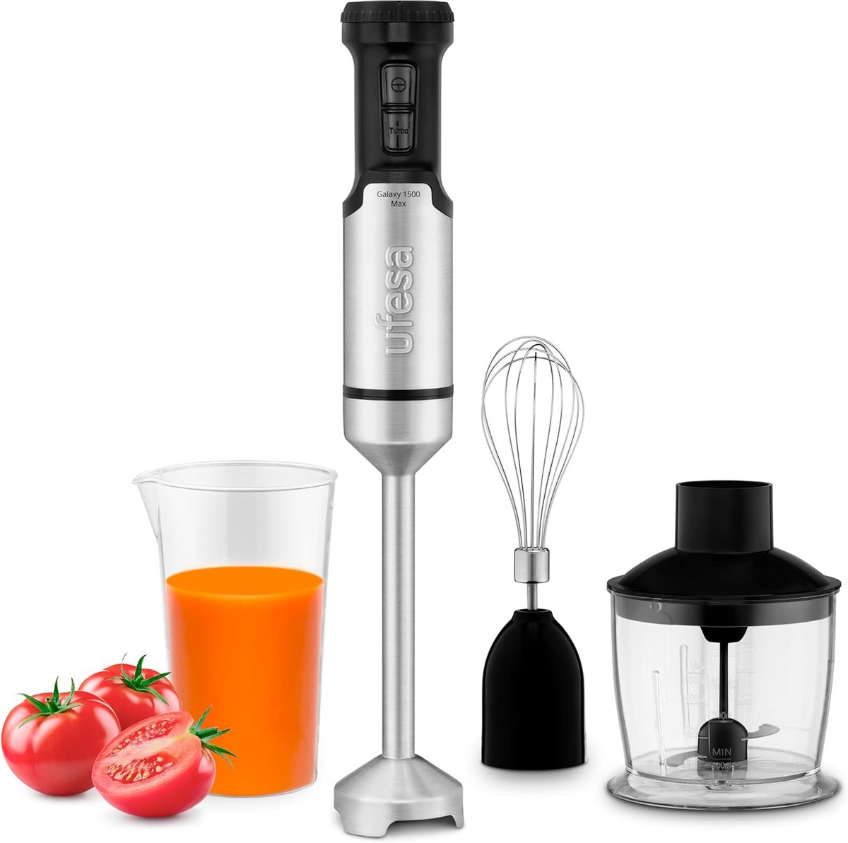 Krachtige Staafmixer 1500W met 24 Snelheden en Volledige Accessoireset