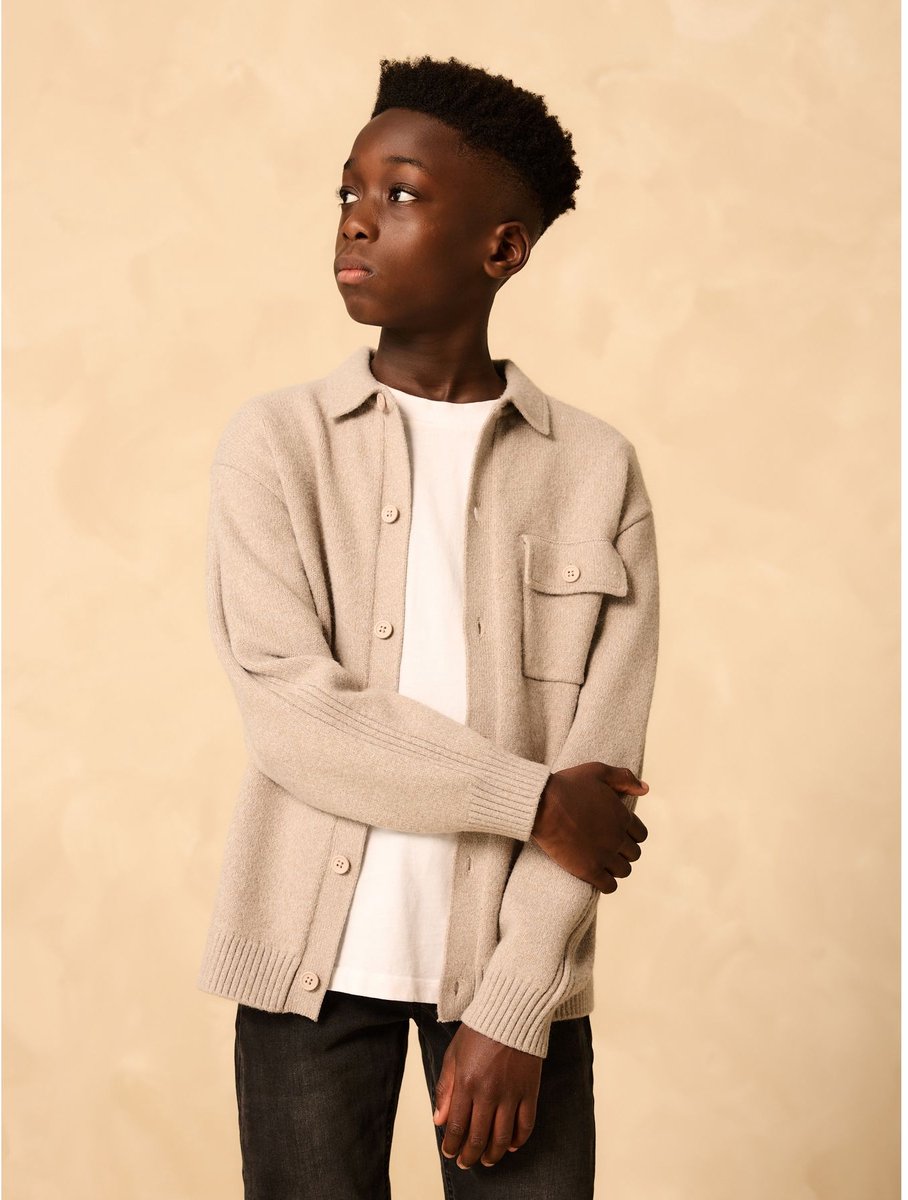 Next - Jongens - Gebreid vest - Naturel