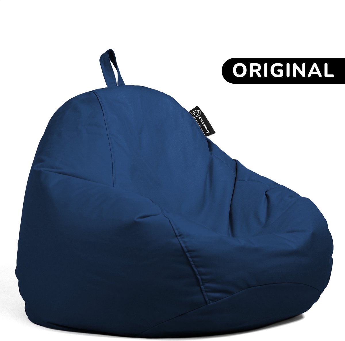 Casacomfy Pear Original - Zitzak Kind & Volwassenen - Binnen & Buiten - Waterbestendig - Donker Blauw
