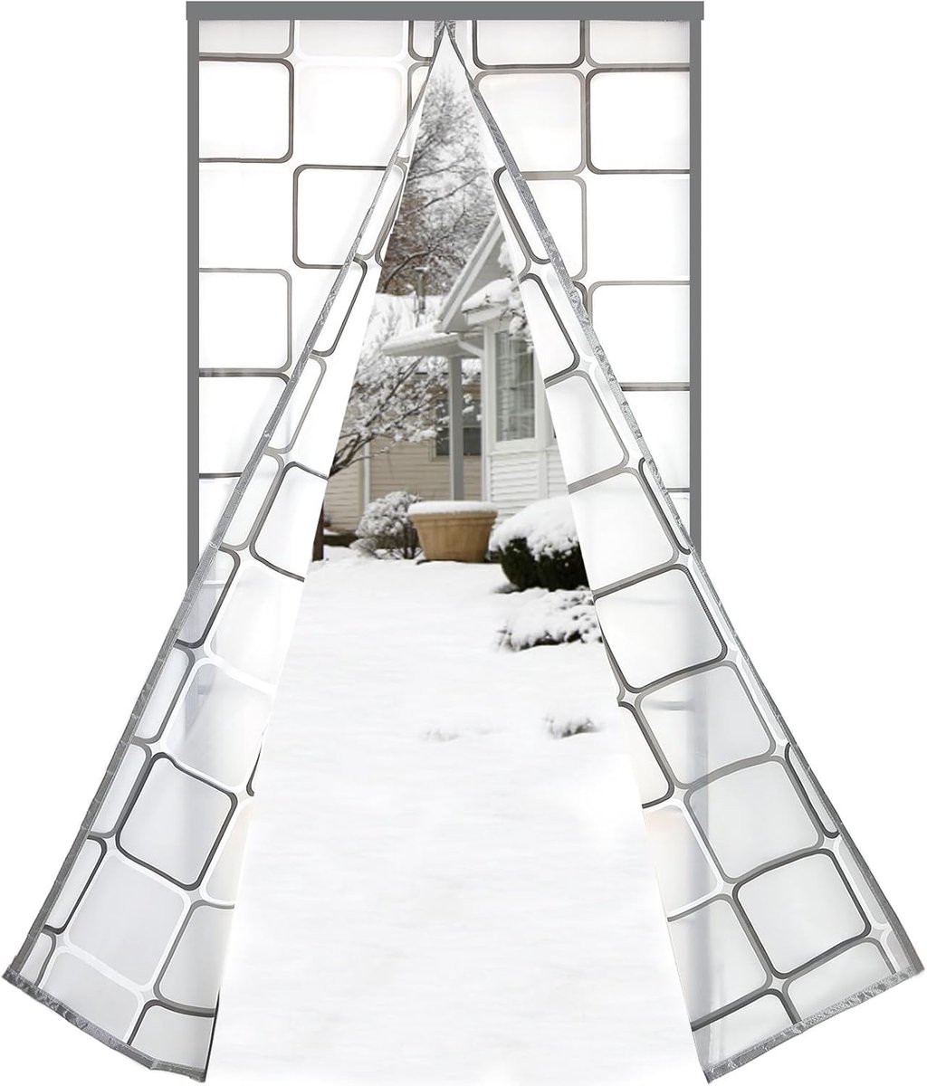 Thermisch Geïsoleerd Magnetisch Deurgordijn 60x100cm - Tochtstrips & Koudebescherming
