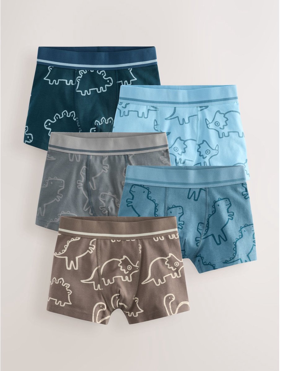 Next - Jongens - Set van 5 junior boxershorts - Blauw