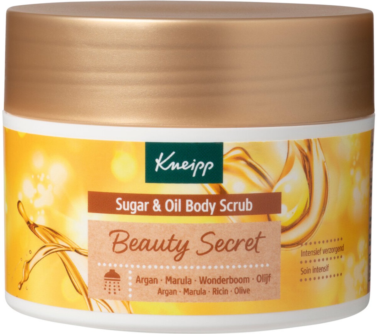 Kneipp Sugar & Oil Body Scrub Beauty Secret - 2 x 220 gr - Voordeelverpakking