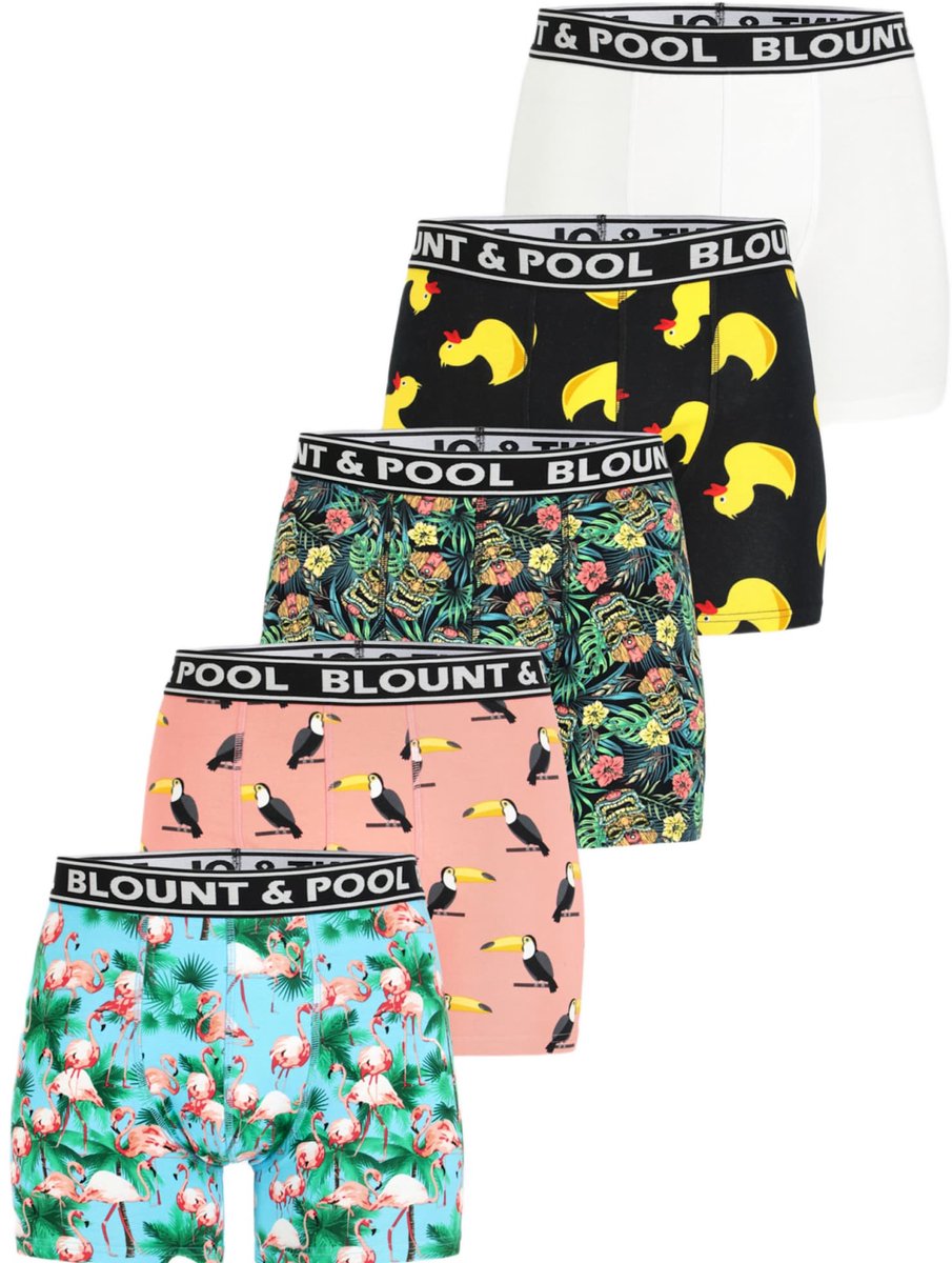 Blount & Pool Boxershorts 5-pack – Herenondergoed – Maat XL