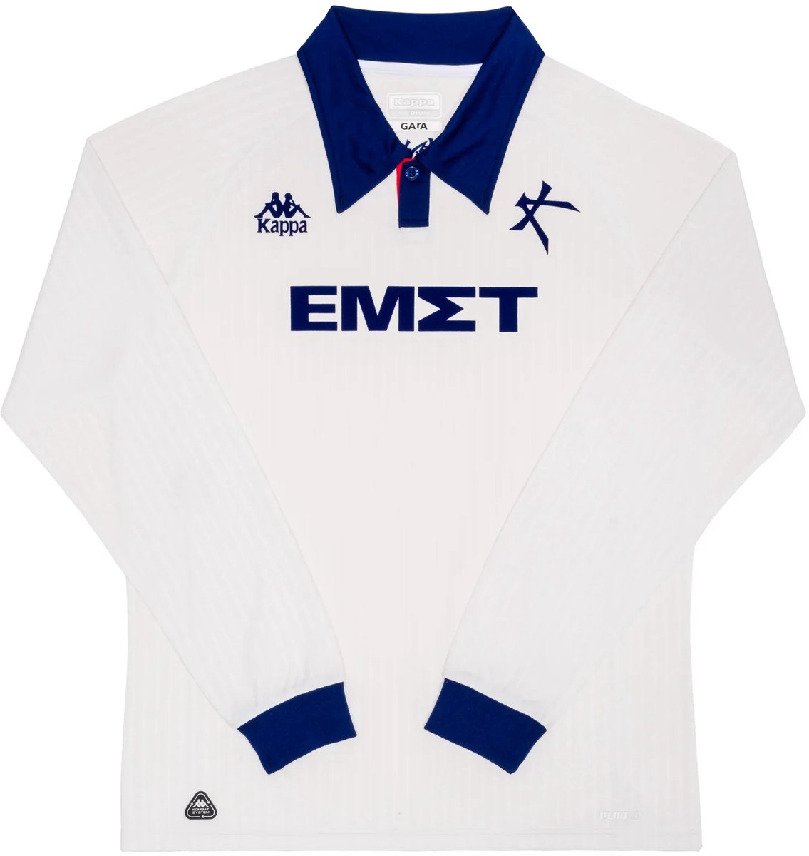 Kallithea Uithirt 2025 - Grieks Voetbalshirt - Lange Mouwen- Athens Kallithea FC - Kappa - Maat M - Globalsoccershop