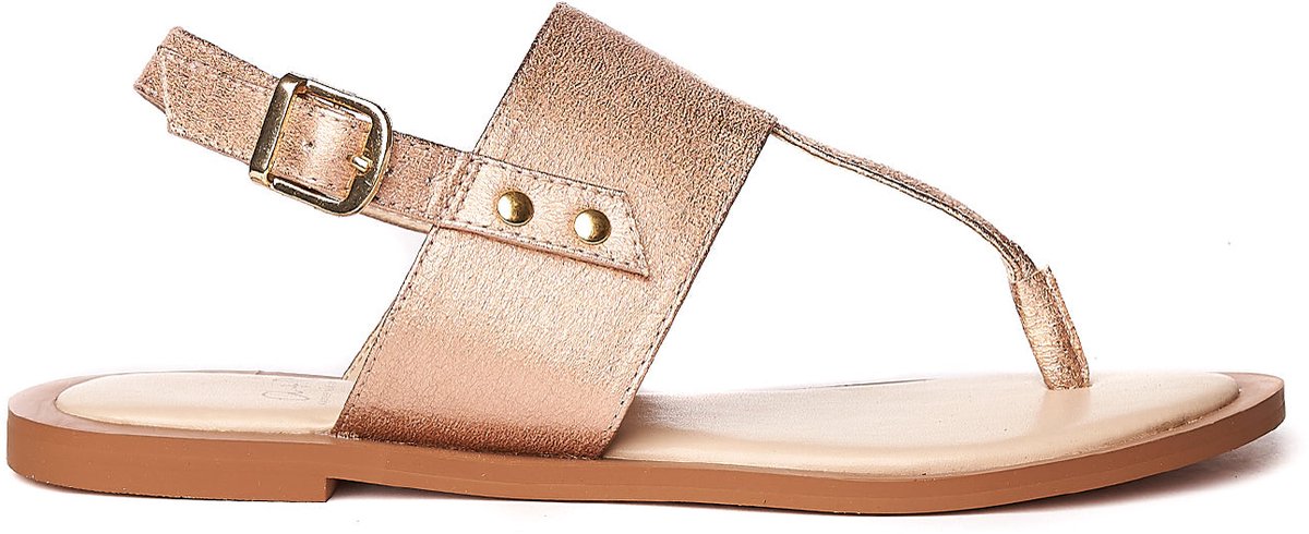 Roze/gouden sandalen - 37