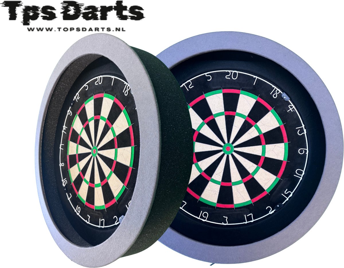 Tps Dartbord verlichting - Pure zwart-grijs - Led Dartbord verlichting - Led surround dartbord verlichting- dartbord