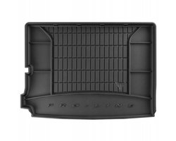 Premium Rubberen Kofferbakmat met Organizer Functie - Geschikt voor PEUGEOT 5008 II (2017-2023) - Hoogwaardig TPE - Geurloos - 5 cm Hoge Rand - Zwart