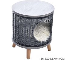 Napzzz Hocker Kat Rondo Grijs - Small