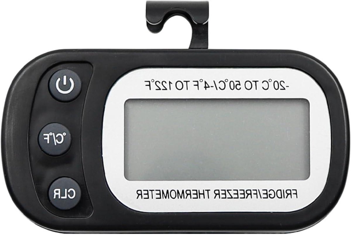Allecto- Digitale Koelkastthermometer - Vriezerthermometer - Waterbestendig - LCD-scherm - Max/Min-functie - Thuis en Horeca - Wit.
