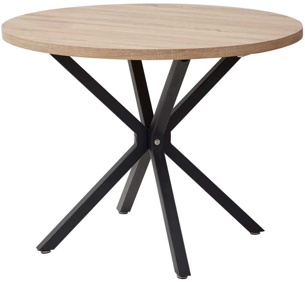 Naiz - Eettafel - Rond - Metalen poten - 100 cm - Woonkamer