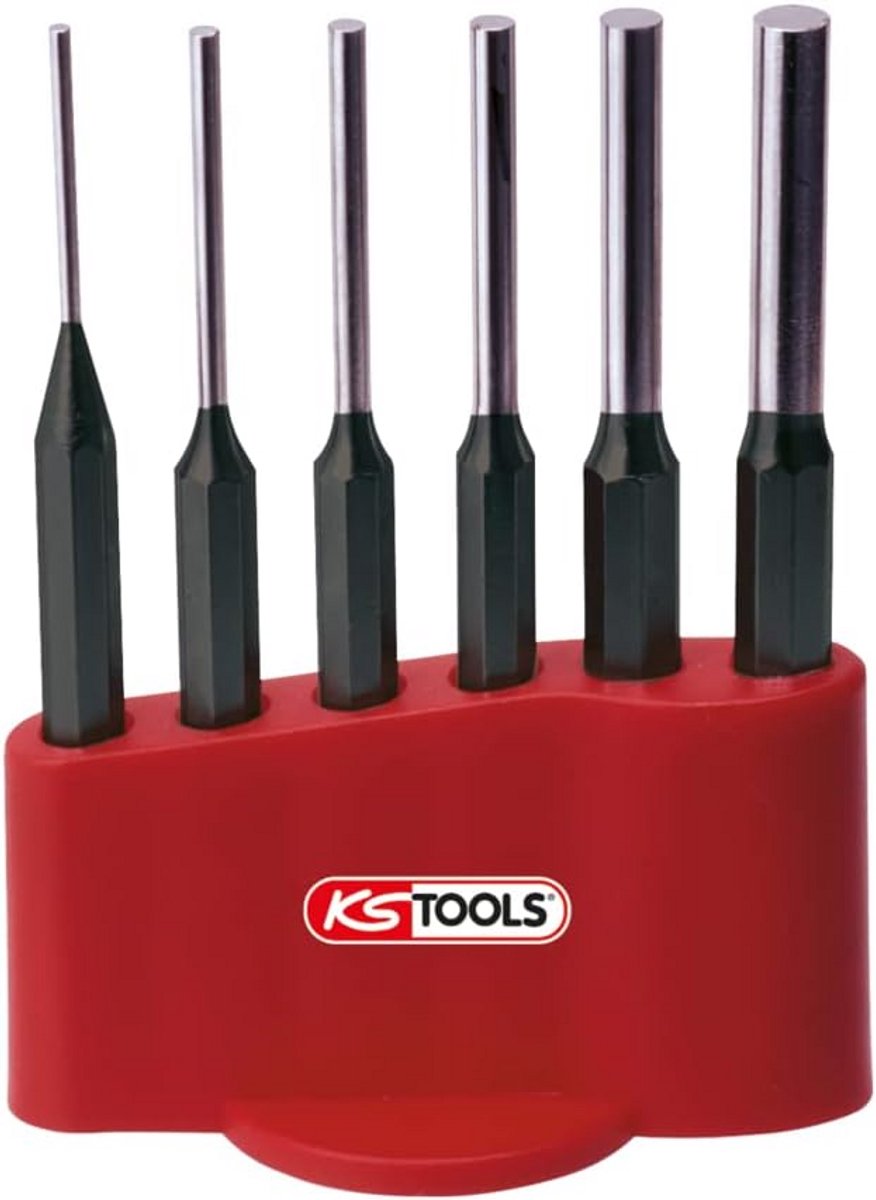 Set van 6 polijstenen voor metaal met maten 3 t/m 10 mm