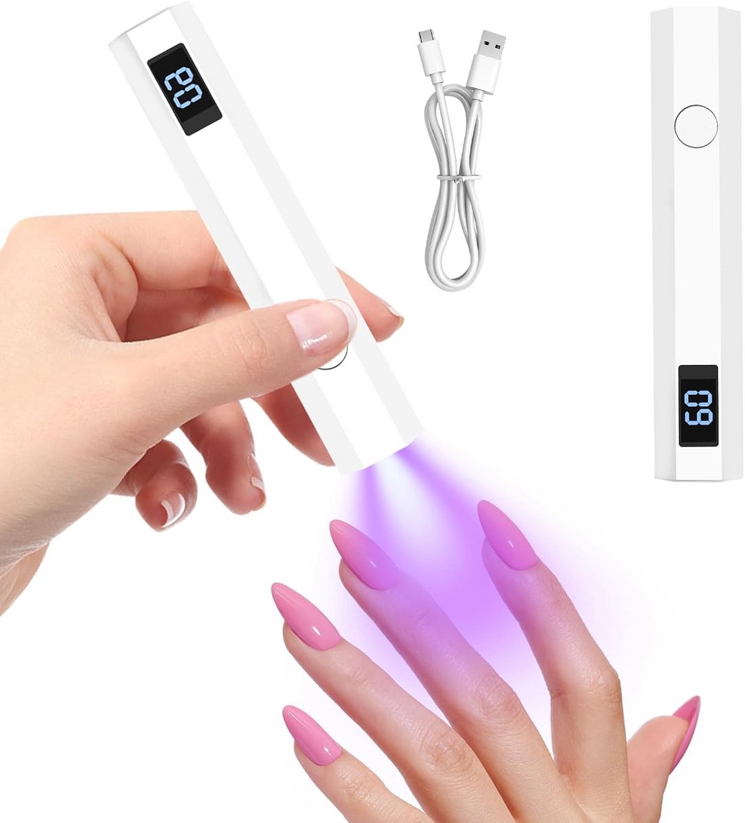 Draadloze Mini UV LED Nagellamp voor Gel Nagels - Sneldrogend en Draagbaar