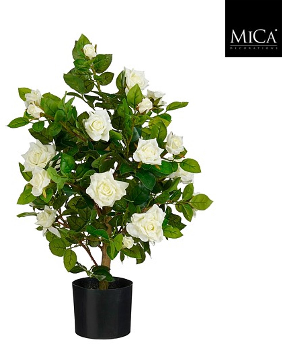 Mica Decorations Rozen in een pot - 80 x 40 cm - Zalmroze