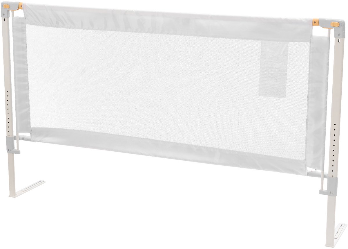 VEVOR Bedhek met Versterkte Ijzeren Buis en Oxford-stof, In Hoogte Verstelbaar Kinderbedhek, Kinderbedhek, Valbeveiliging voor Kinderbed, Stapelbed, 150x68-89cm