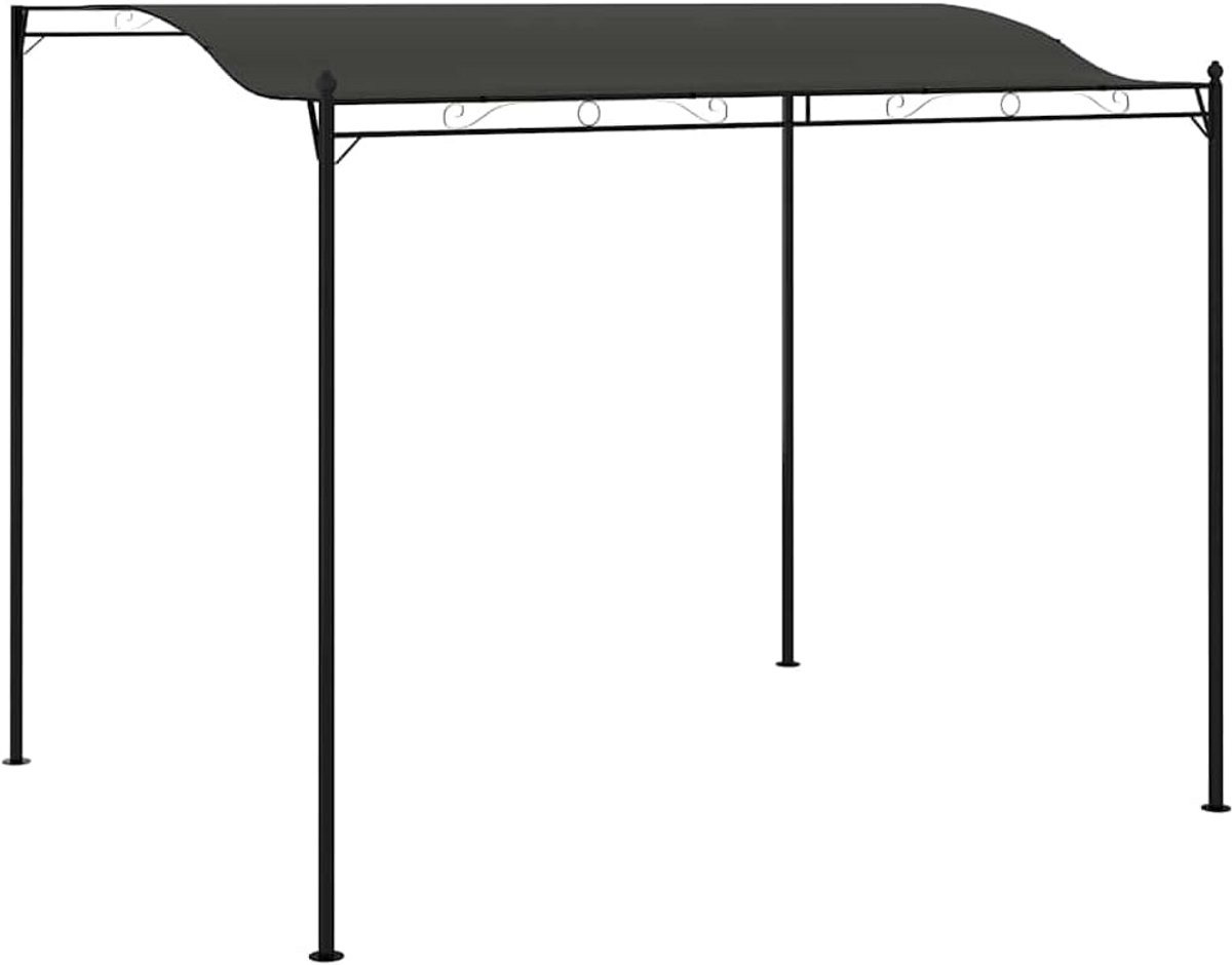 H spisbaar Grillpaviljoen met Vlamvertragend Dak 3x2.4m Terrasoverkapping
