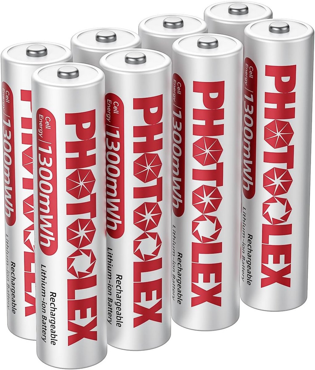 Oplaadbare AAA Batterijen 8-Pack 1300mWh