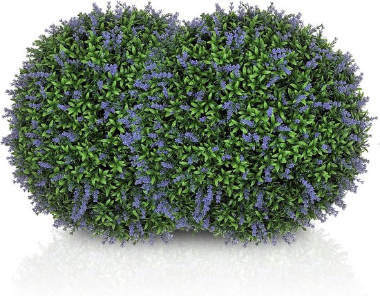 Set van 2 Kunstlavendel Bollen in Pot - Decoratieve Zijden Bloem voor Binnen en Buiten
